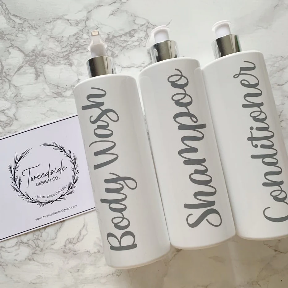 3Pcs Refillable Shower Shampoo Conditioner Bottle Dispenser 500ml Bathroom Lotion Empty Bottle Plastic Container Farmhouse Decor shampoo dispenser refillable plastic bottles refillable bottle plastic lotion bottle