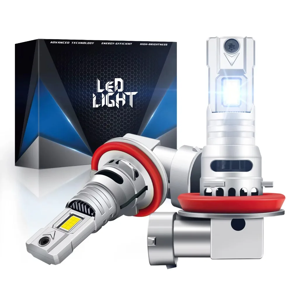 2개입 CANBUS H11 LED 헤드라이트 전구 30000LM 110W 고출력 자동차 안개등 6500K 12V 자동차 헤드램프 주행등