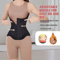 MiiOW – Corset d'entraînement de taille en forme de U pour femmes, modelant boutonné, poitrine levée, os en acier, amincissant, respirant, Shapewear 3