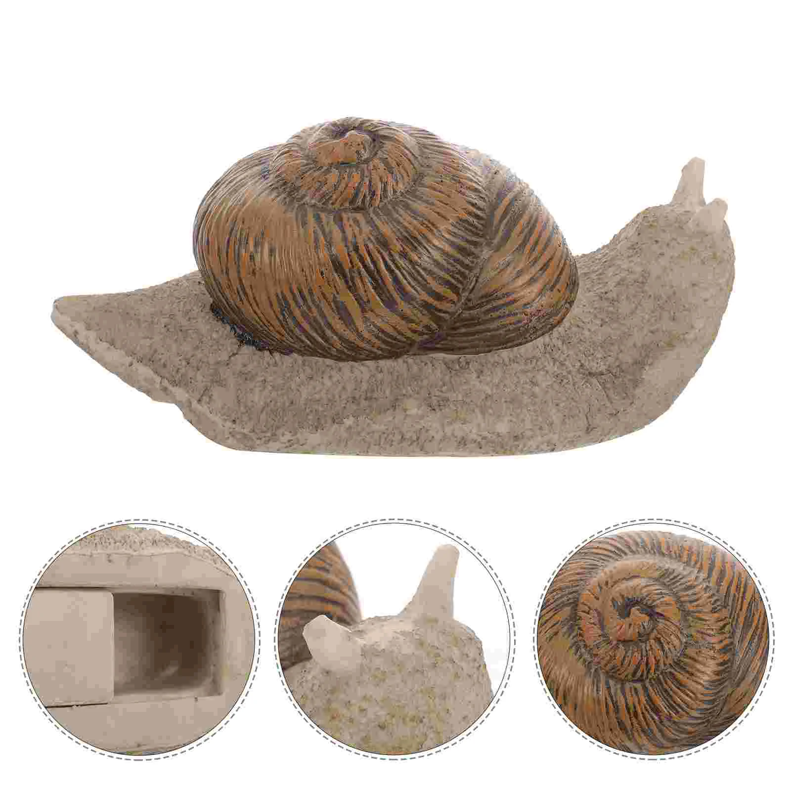

Garden Snail Decor Hide A Key Outdoor Key Hider Safe Storage Lock Box Snail Figurine Garden Statue Animal Sculpture