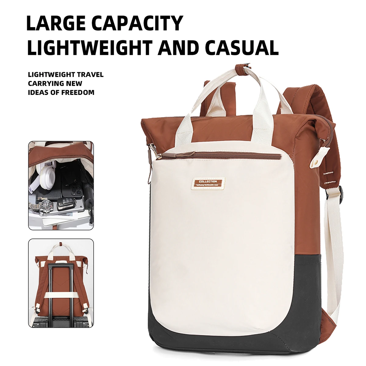 2025 New Travel Bag Upgraded Waterproof Laptop Backpack for Male College Students, School Bag for Girls, Backpack for High School Students, Hiking