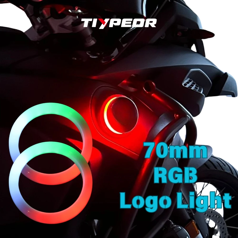 รูปสินค้า ไฟวงแหวน LED ปรับสีได้ สำหรับโลโก้รถยนต์