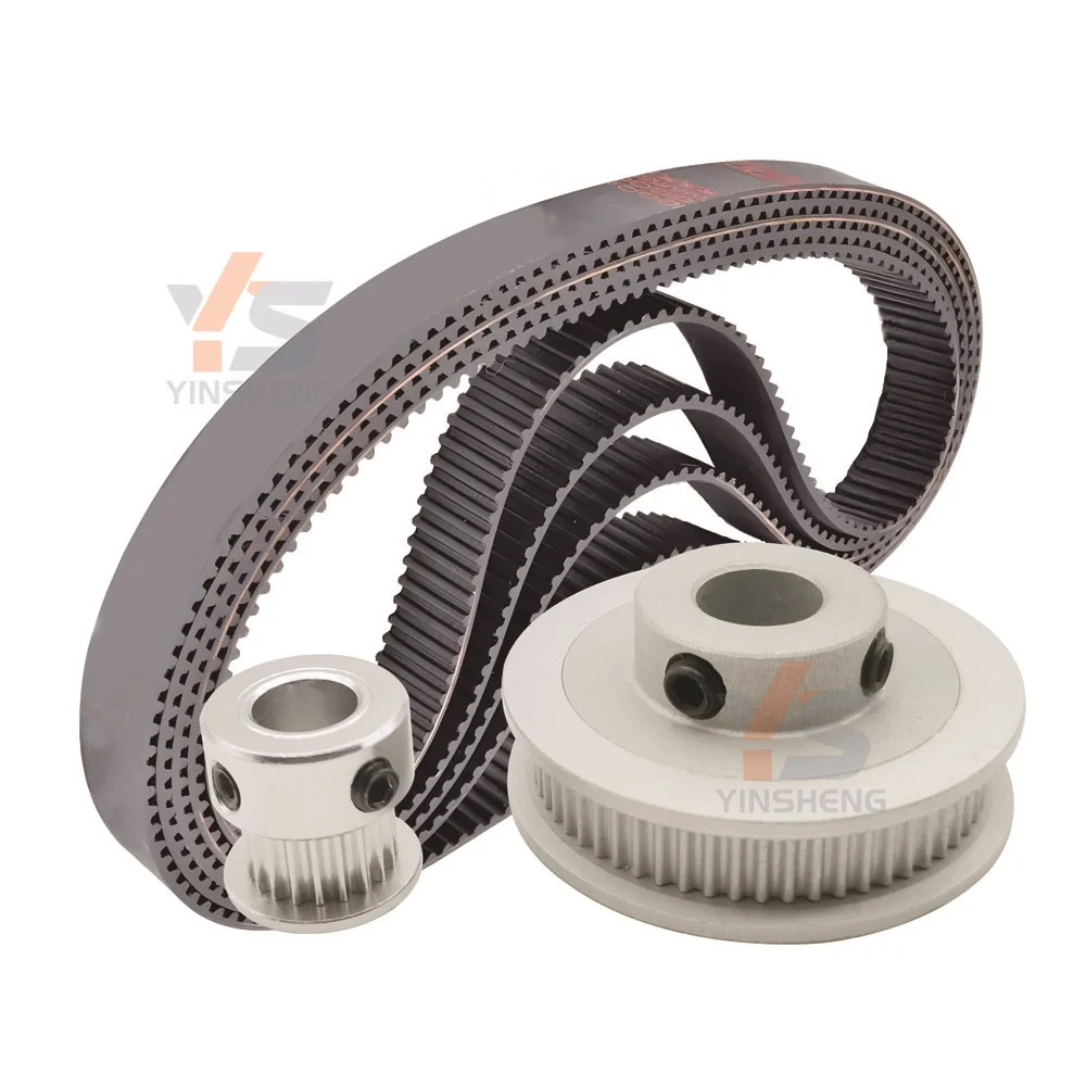 2GT Timing Belt and pulley Set 20T 60T Synchronous wheel 2M Toothed synchronization Belt Width 15MM Aperture 3-15MM 3D printer 3d printer accessories timing belt pulley timing pulley belt pulley