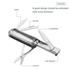 Multi-purpose Kit Manicure Tools Multi-purpose Nail Clippers 5-In-1 Nail Clippers Folding Stainless Steel Nail Clippers Keychain 2