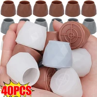 1/40Pcs Chair Leg Cover Mat Floor Protectors Furniture Pads for Hardwood Floors Silicone Anti Scratch Table Chair Leg Foot Caps 1