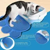 1 Pc  Paw Print Pet Mat Pvc Cat Litter Mat Waterproof Pet Litter Box Pad Non-slip Sand Cat Washable Cleaning Mat 4