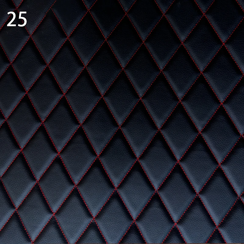 Luxurious Quilted Faux Leather Fabric for Interior Décor and Upholstery
