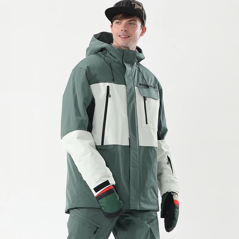 RUNNING RIVER Brand Men Snowboarding Hoodie High Quality Hooded outdoor Sports ski women Snowboard Jacket ripstop4416