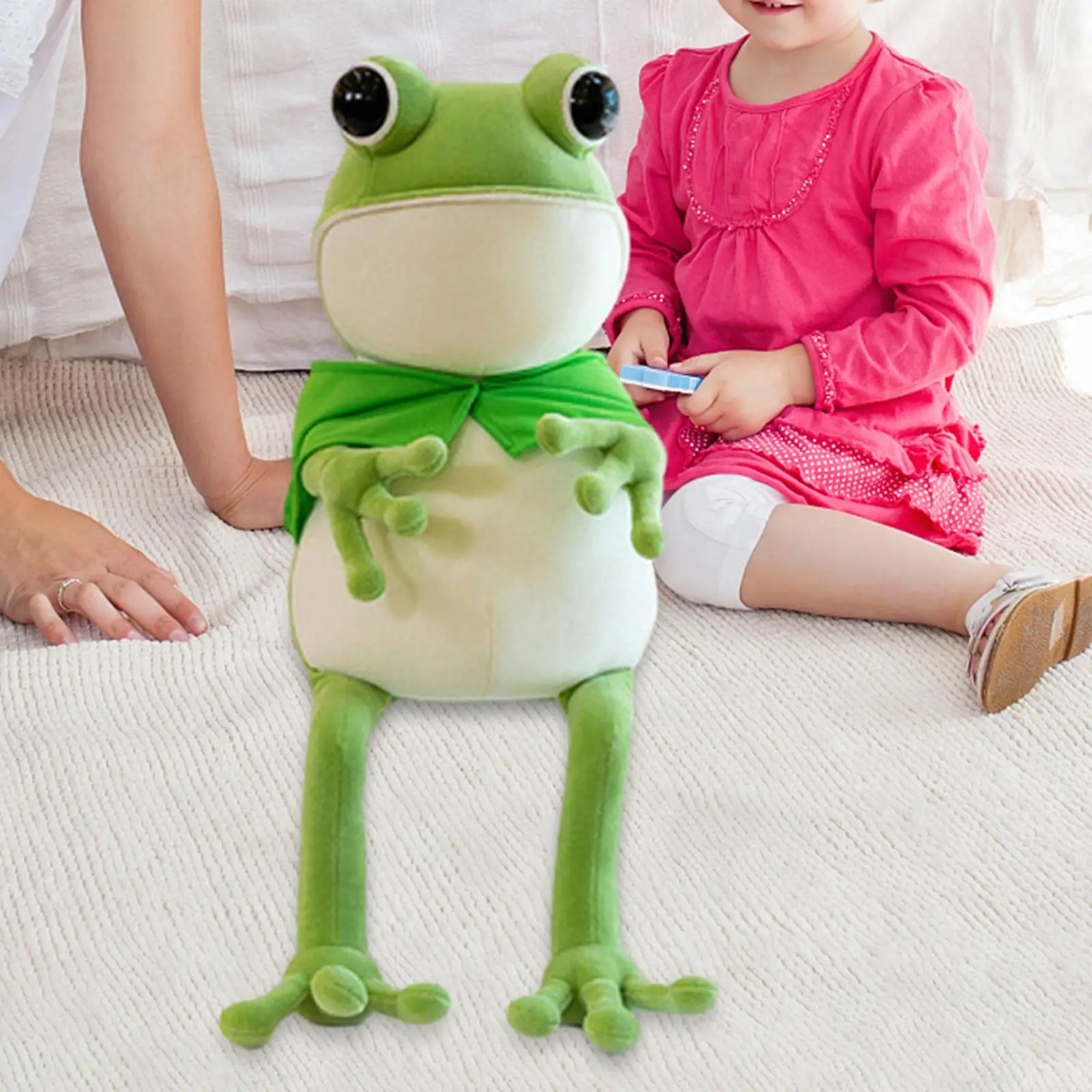 Frog Stuffed Animal Toy Gift Cartoon Pillow Frog Stuffed Toy Cute Plush Toy for Home Decoration Living Room Car Bedroom Kids