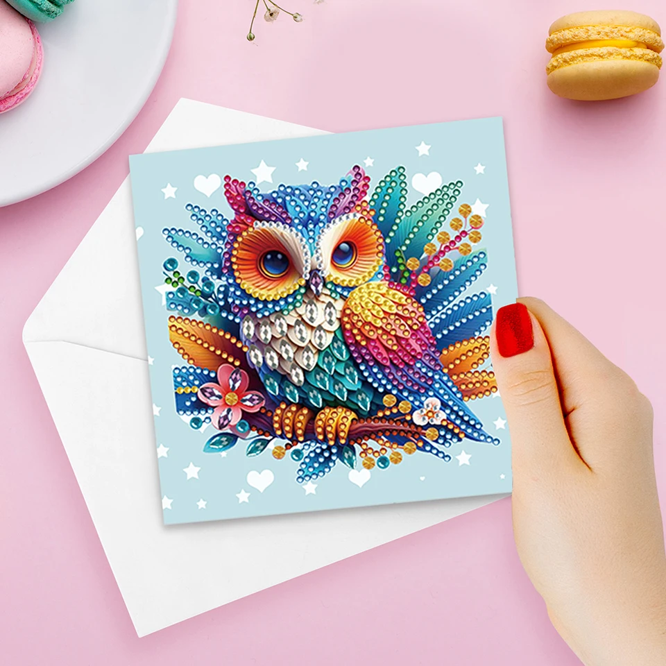 6Pcs DIY Diamond Painting Greeting Cards Set