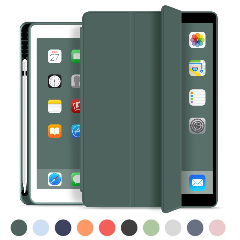 

Умный чехол для планшета Ipad Pro 11 2020, чехол для ipad Air 3 10,5 A2123 A2153 A2154 A2152 с держателем для карандашей, силиконовый чехол