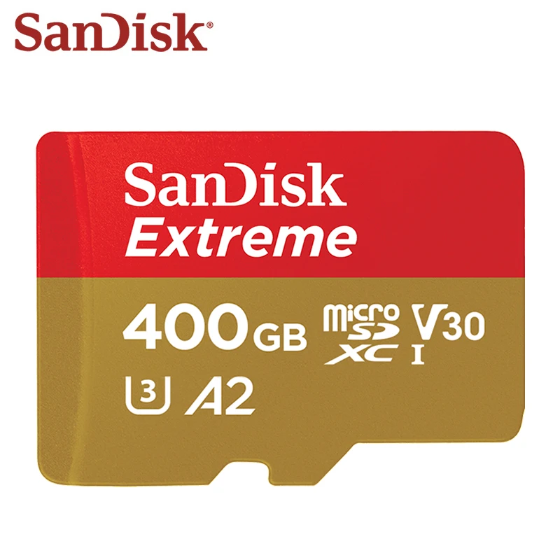 Sandisk-extreme Micro sd Card Cartão de Memória Original tf Flash Card 400gb a2 V30 u3 Navio Livre - Imagem 2