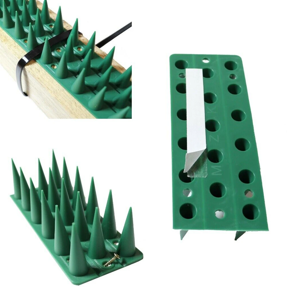 S04d0a76de097455b8444f4d43dd34e86Q Bird Spikes Anti-bird Thorn Bird Deterrent Bird Thorn Cat Deterrent Pigeon Deterrent Durable Useful Plastic Bird Thorn