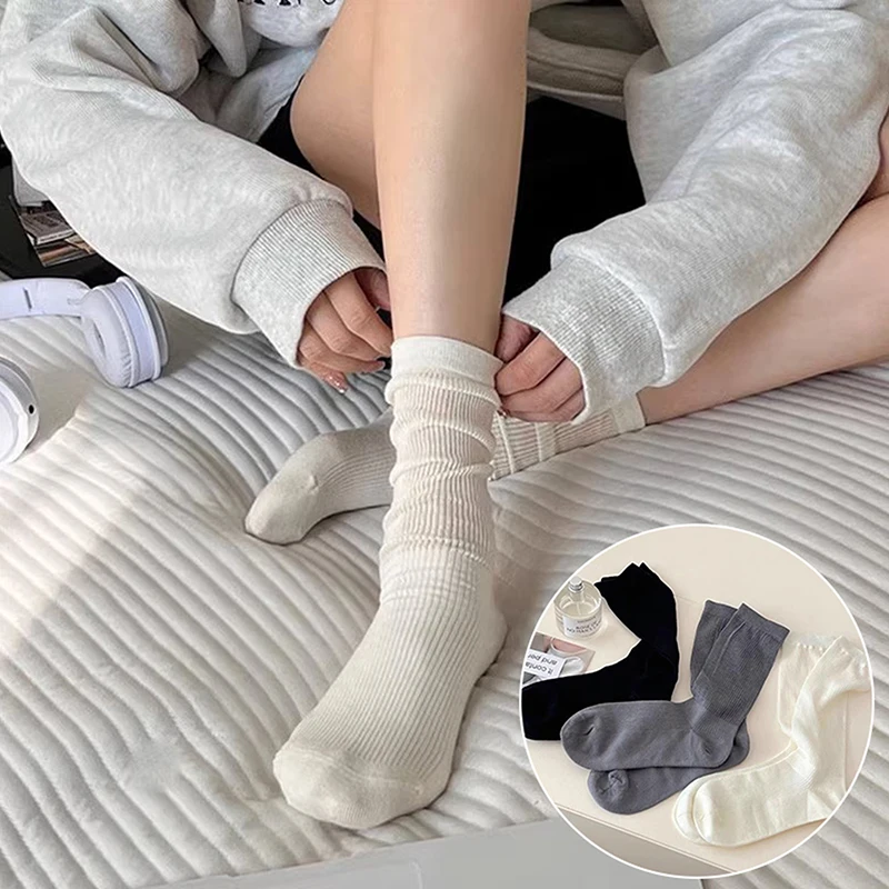

Lolita Socks For Women Knee-socks Lady Stockings Summer Middle Tube Socks Preppy Casual Socks