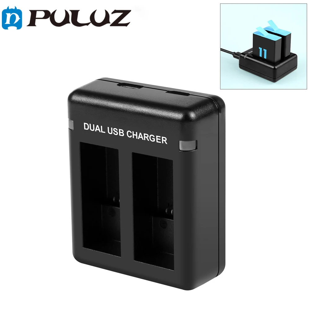 

USB Dual Batteries Charger For GoPro Hero11 Black / HERO9 Black / HERO10