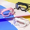 Swimming Glasses Waterproof Anti-fog HD Transparent Earplugs Kids Swimming Goggles Large FramePool Eyewear Swimming Accessories 1