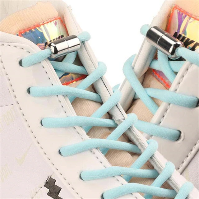 Elastic laces Sneakers No tie Shoe laces Round Shoelaces without