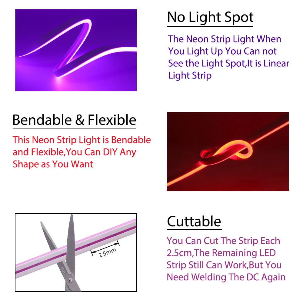 Рисунок 3 - Гибкая неоновая Светодиодная лента