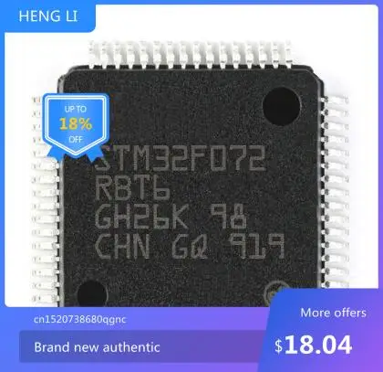 

100% NEW Free shipping STM32F072RBT6 STM32F072RBT6TR STM32F072RB STM32F072R8T6