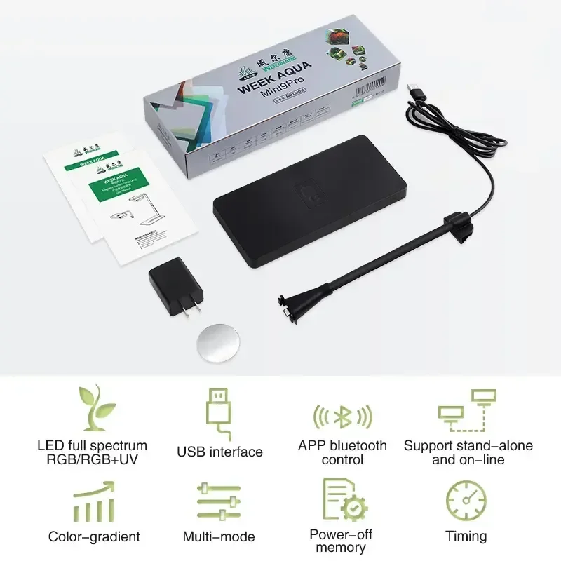 WEEK AQUA USB LED Aquarium Light – Full Spectrum Plant Grow Lamp 6