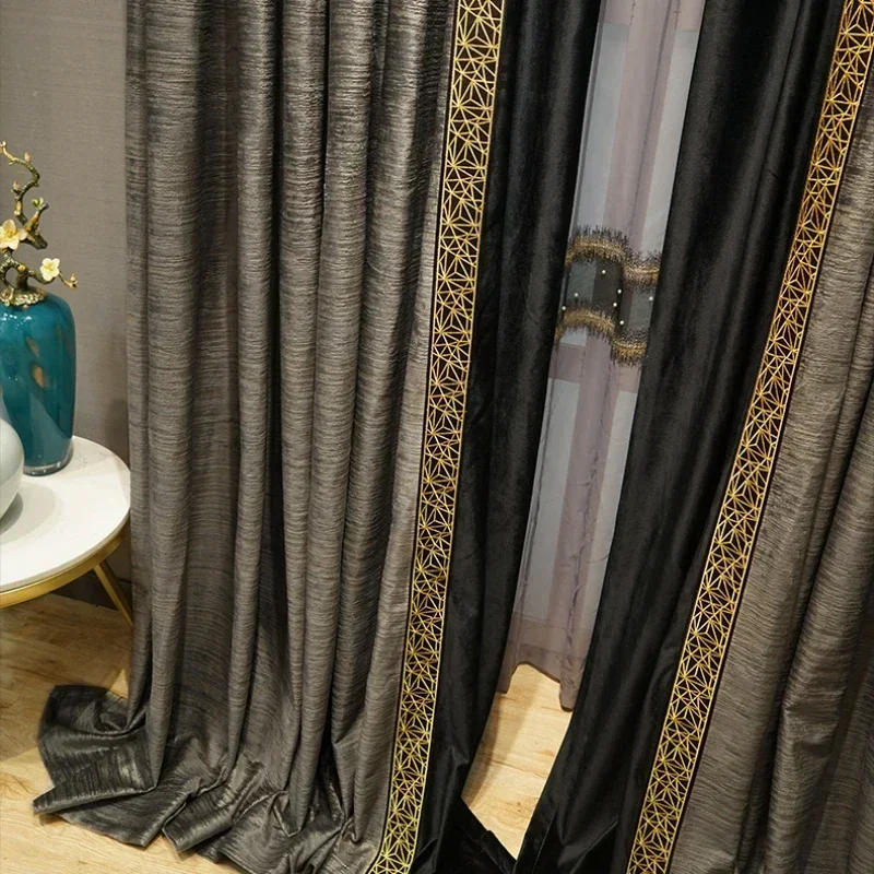 Eurofirany Fluwelen gordijn met plooiband - 1e stuk, 215 g/m²