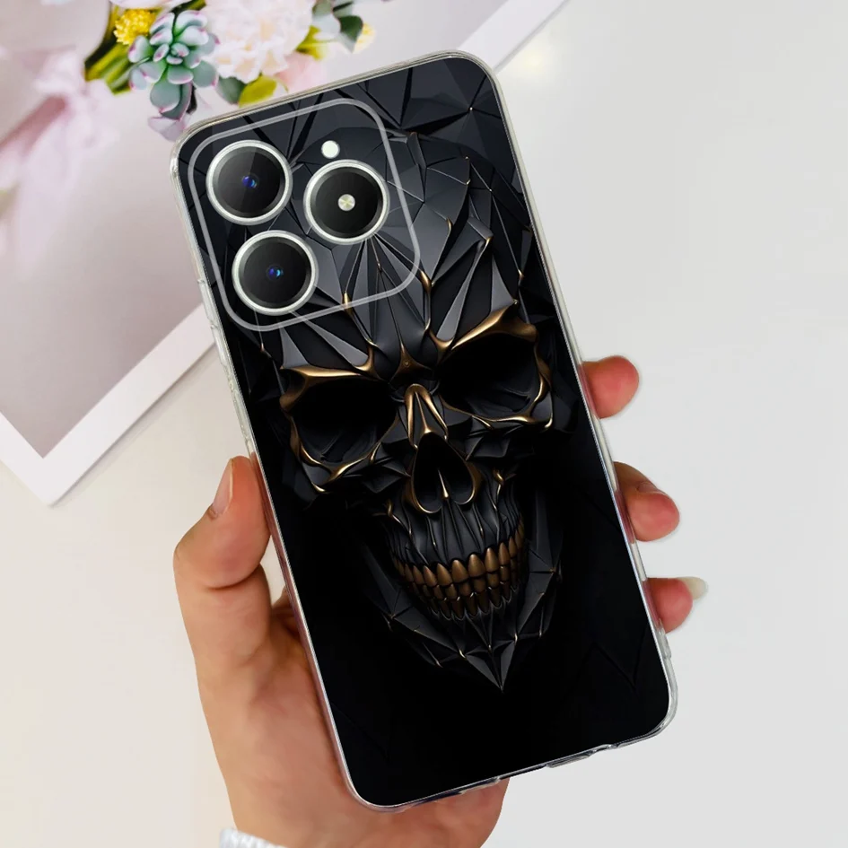 Elegant Floral Soft Silicone Clear Phone Case - Enhanced Protection and Style