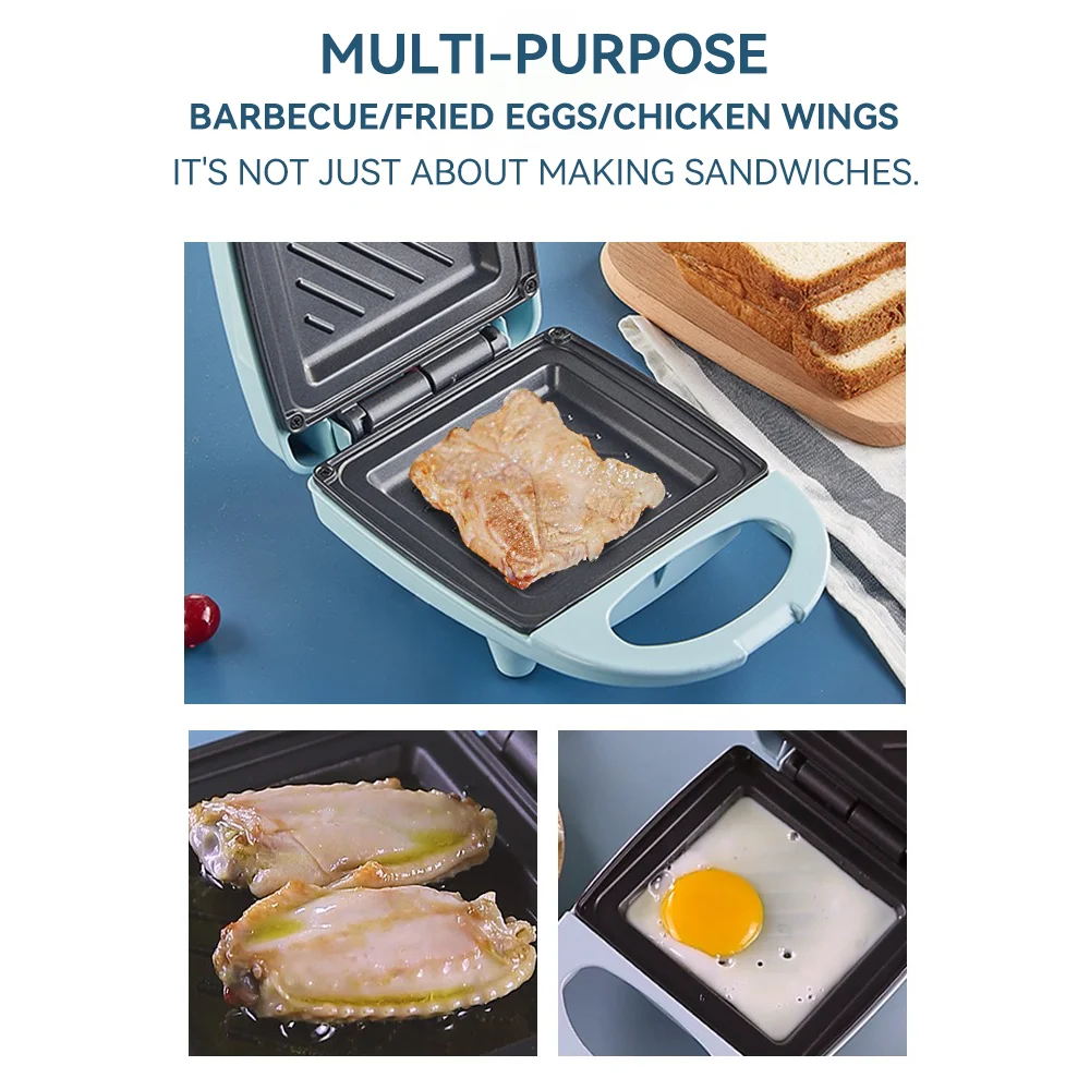 Sandwich Maker Omelet Baking Pan Non-stick Coating Home Toaster Electric Food Making Machine For Home Kitchen