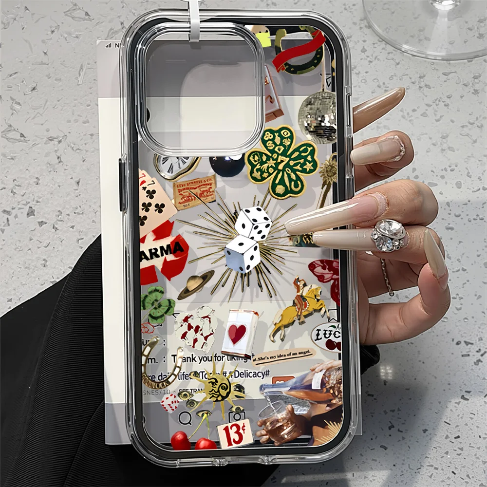 Dual-Color Transparent Silicone Protective Phone Cover