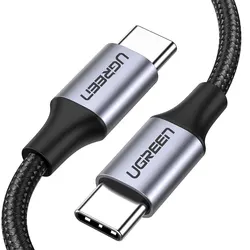 Ugreen USB - C to USB - C Fast Charging Cable - 60W Power Delivery - 0.5m (PD 60W Straight Grey)