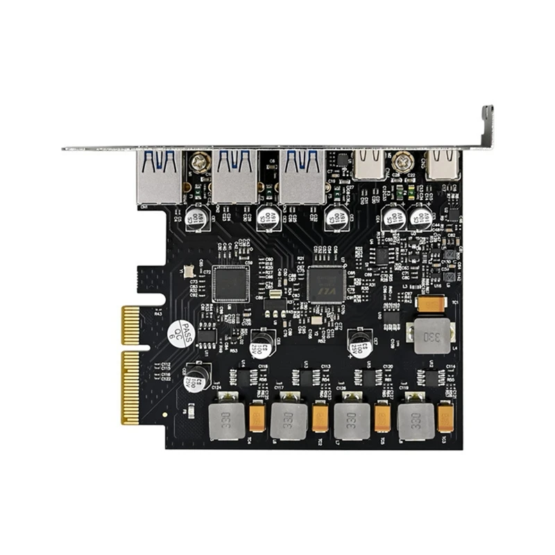 

1 Piece PCIE X4 Expansion Card ASM3142 3A2C Expansion Card PCIE Industrial Server Grade High-Speed Conversion Card