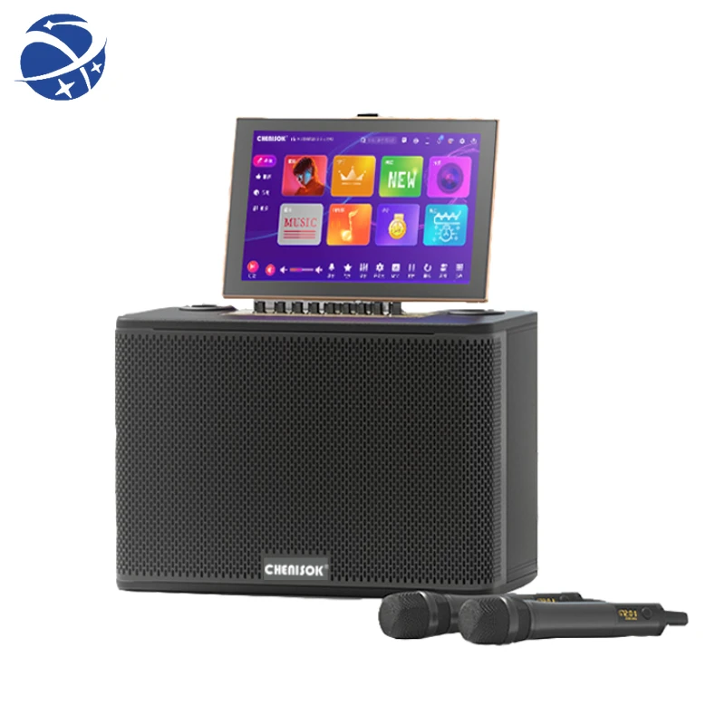 

YYHC Hot Offer All-in-one Portable Karaoke Players Boombox Speakers Professional Karaoke System Set Jukebox for Home Use