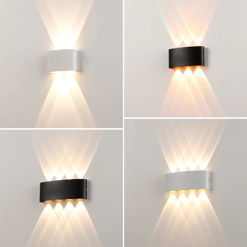 모던 벽 램프 큐브 LED 벽 스콘스 램프, 방수 IP65 인테리어 벽 조명, 욕실 야외 조명용, 4W, 6W, 8W, 110V, 220V 2