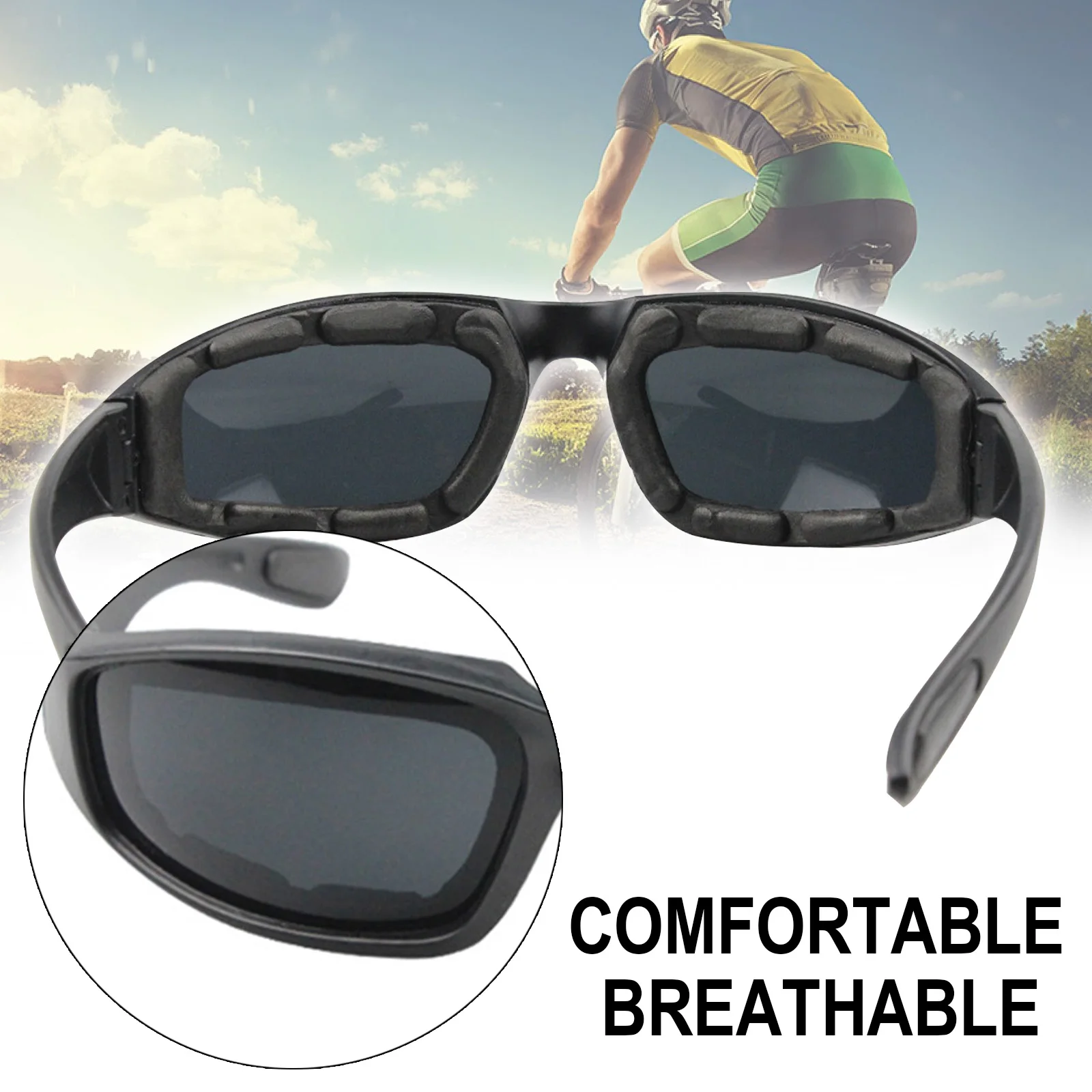 Fashionable Motorcycle Glasses Racing Anti-glare Windproof Vintage Men Women Safety Goggles Eyeglasses Sunglasses Eye Protection