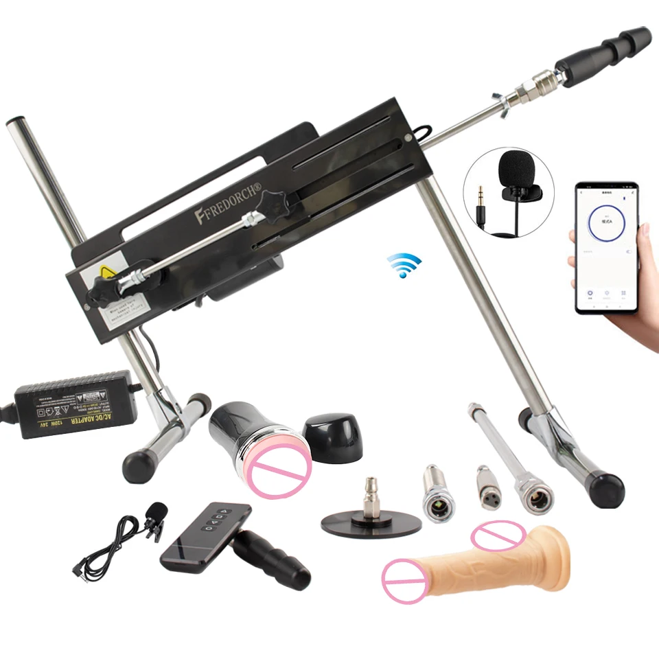 FREDORCH Sex Machine Remote Super Silent Ultra Adjustable Vac u Lock 3-15CM 120W Love Machine With Dildo sex machine sex toy