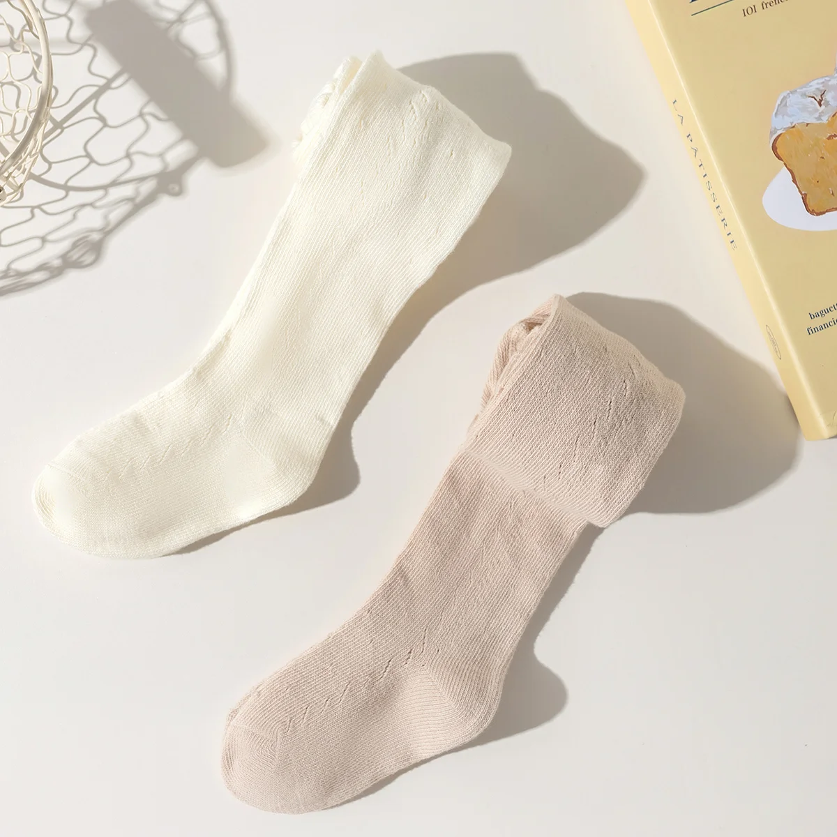 Mesh Wheat Ear Leggings 1PC for Girls