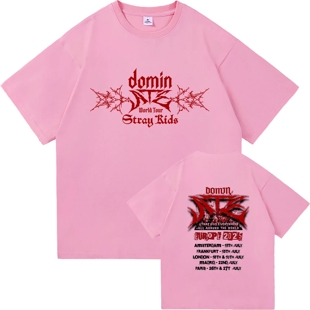 Stray Kids Dominate World Tour - Camiseta De Algodón De Manga Corta Con
