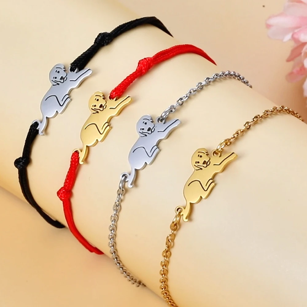 My Shape Dog Labrador Charms Bracelets for Women Men Kids