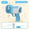 32 Hole Handheld Bubble Gun Kids Toy Bazooka Bubbles Machine Soap Blower Children's Outdoor Toy Kids Bathing Toys For Boys Girls 6