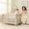 5 in 1 Pack and Play, Baby Bassinet Bedside Sleeper, Baby Playard, Bedside Crib with Changing Table, Foldable Travel Playard 1