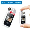 2.7K Mini Wifi Action Camera Dash Action Moto Professional Cam 1080P Small Motorcycle Cycling Video Bodycams 180° Twist Lens Cam 1