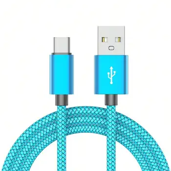Fast Charging USB Type-C Cable, Nylon Braided,60W  USB-A To USB-C Android Charging Cord 1