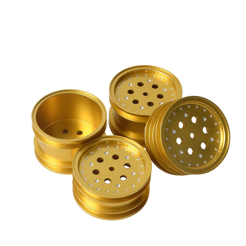 Set Di 4 Cerchi In Alluminio Per Tamiya Bigwig Boomerang Super Hotshot Super Sabre