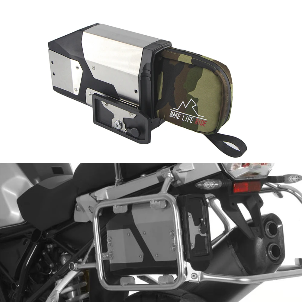 

Motorcycle Toolbox Toolbag For BMW R1300GS R1250GS Adventure R1200GS LC R1250 GS Adv Tool Box Case Bag Aluminum Werkzeug Taschen