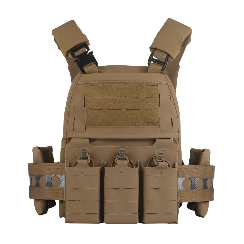 Ferro V5 FCPC Hunting Plate Carrier Modular Portable MOLLE Airsoft magazine pouch Triple Magazine Pouch With Zip On Back Panel Banger
