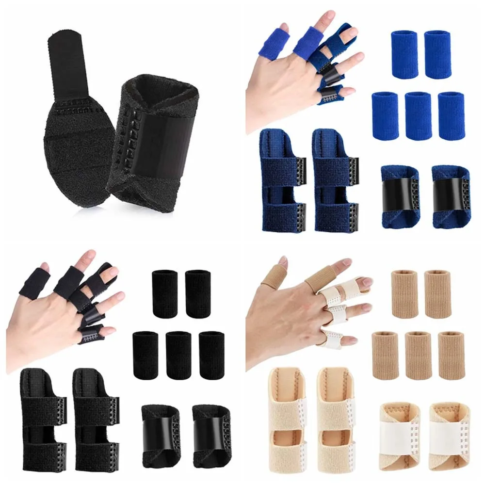 

Finger Immobilization Finger Splint Set Joint Stabilizer Fix Strap Protector Finger Correction Brace Thumb Injury