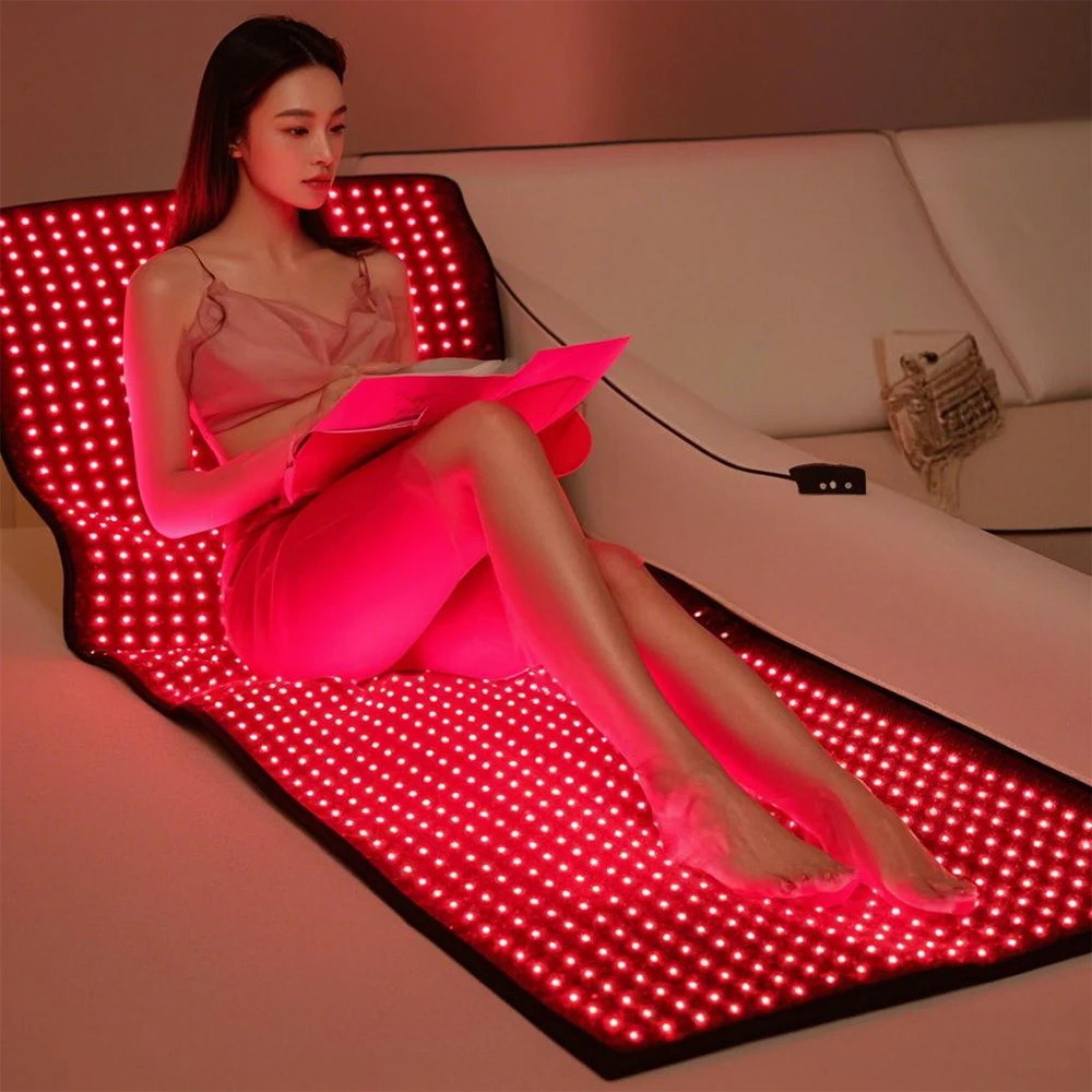 Red Light Mat 1440 LEDs Infrared Light Pad Blanket 850nm Near Infrared Device Large Pad For Body Pain Relief Power 95-160W