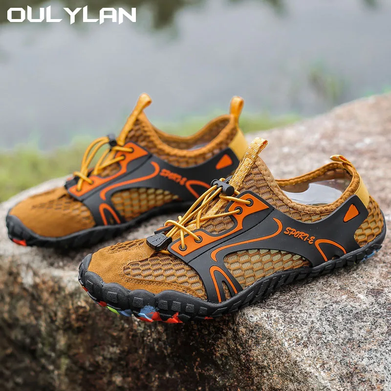 

Outdoor Man Sneakers Breathable Quick Drying Sports Trekking Beach Barefoot Mens Shoes Summer Wading Hiking Shoes for Men