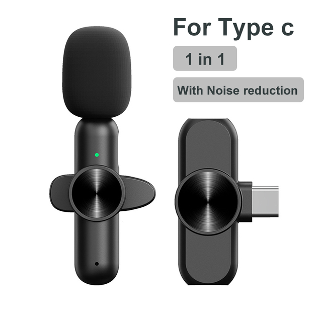Lavalier Microphone For iPhone IOS Android Type C Smartphone youtube Vlog Audio Video Recording Mini Lapel Mic Portable