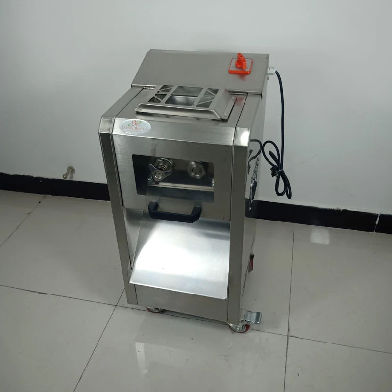 

Food Processing Commercial Desktop Electric Small Fresh Pork Chicken Beef Meat Cutting Machine For Home