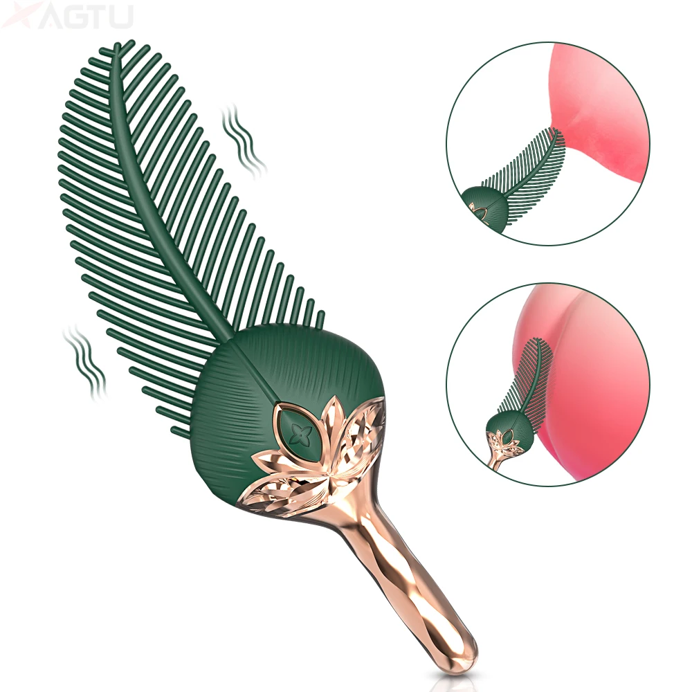 Doppelköpfige Feder Kugel Vibrator Frauen Nippel Stimulator AV Zauberstab Klitoris Massage Weibliche Masturbator Erwachsene Sex Spielzeug 1